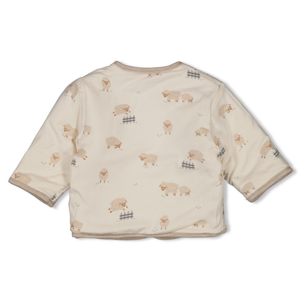 Feetje Babykleding Jasje Omkeerbaar Sleepy Sheepy Taupe Melange Feetje Babykleding Jasje Omkeerbaar Sleepy Sheepy Taupe Melange