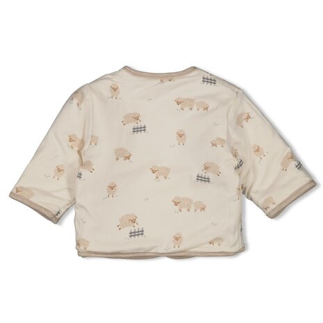 Feetje Babykleding Jasje Omkeerbaar Sleepy Sheepy Taupe Melange Feetje Babykleding Jasje Omkeerbaar Sleepy Sheepy Taupe Melange