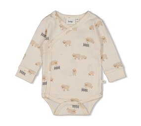 Feetje Babykleding Wikkelromper Sleepy Sheepy Creme Feetje Babykleding Wikkelromper Sleepy Sheepy Creme