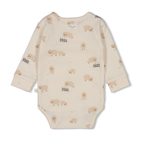 Feetje Babykleding Wikkelromper Sleepy Sheepy Creme Feetje Babykleding Wikkelromper Sleepy Sheepy Creme
