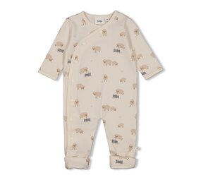 Feetje Babykleding Pak Omslagvoet Rib Sleepy Sheepy Creme Feetje Babykleding Pak Omslagvoet Rib Sleepy Sheepy Creme