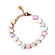 LOVEissue Armbandje Shell Hearts Pastel T1 LOVEissue Armbandje Shell Hearts Pastel T1