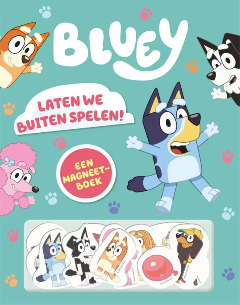 Magneetboek Bluey Laten We Buiten Spelen afbeelding