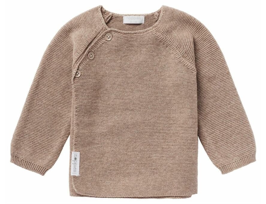 Cardigan Pino Knit LS Taupe Melange afbeelding