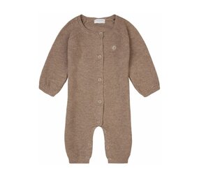 Noppies Unisex Playsuit Monrovia LS Taupe Melange Noppies Unisex Playsuit Monrovia LS Taupe Melange