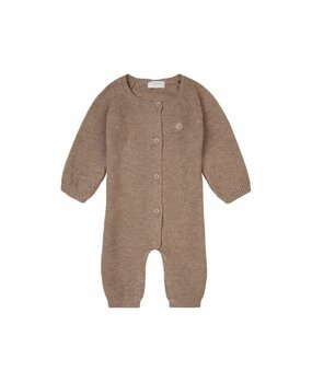 Noppies Unisex Playsuit Monrovia LS Taupe Melange