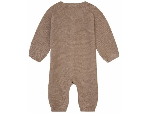 Noppies Unisex Playsuit Monrovia LS Taupe Melange Noppies Unisex Playsuit Monrovia LS Taupe Melange