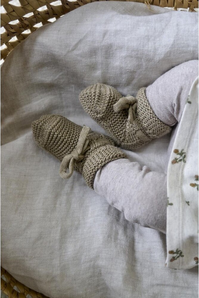 Noppies Booties Nelson Knit Taupe Melange Noppies Booties Nelson Knit Taupe Melange
