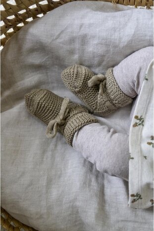 Noppies Booties Nelson Knit Taupe Melange Noppies Booties Nelson Knit Taupe Melange