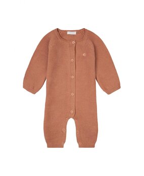 Noppies Unisex Playsuit Monrovia LS Café au Lait