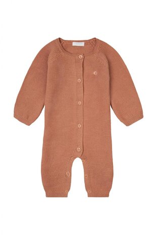 Noppies Unisex Playsuit Monrovia LS Café au Lait Noppies Unisex Playsuit Monrovia LS Café au Lait