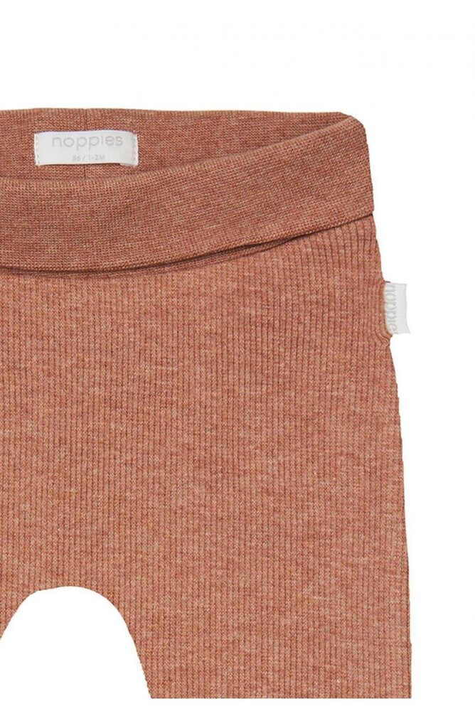 Noppies Broekje Naura Rib Cafe au Lait Melange Noppies Broekje Naura Rib Cafe au Lait Melange