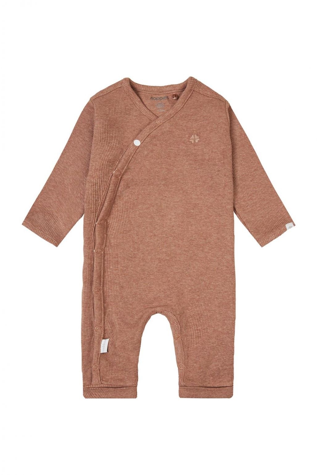 Playsuit Nevis LS Rib Cafe au Lait Melange afbeelding