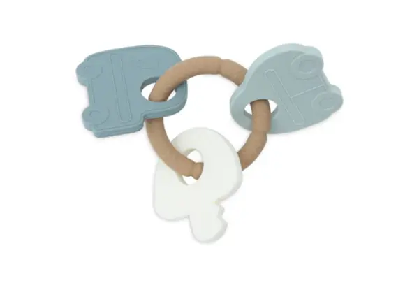 Jollein Siliconen Bijtring Sleutelbos On The Go Jollein Siliconen Bijtring Sleutelbos On The Go