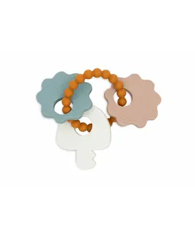 Jollein Siliconen Bijtring Sleutelbos Lovely Birds