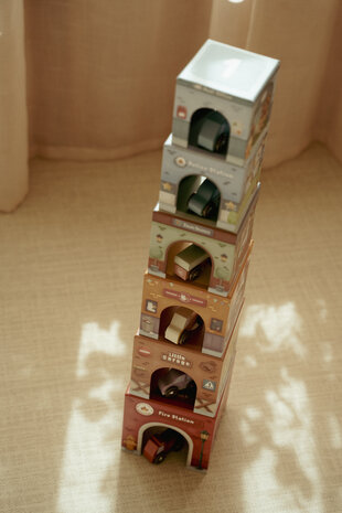 Little Dutch Stapelblokken met Auto's Little Dutch Stapelblokken met Auto's