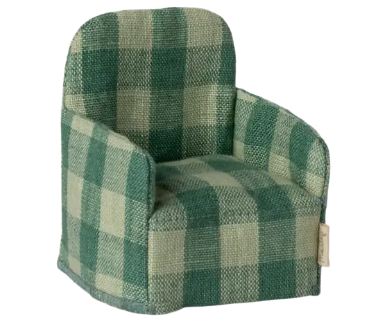 Maileg Chair Green Check