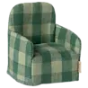 Maileg Chair Green Check