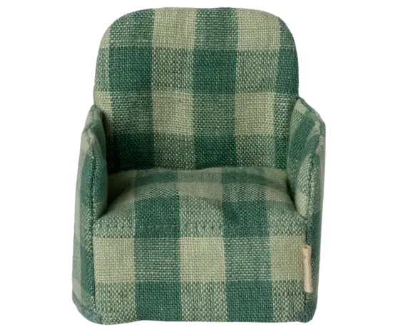 Maileg Chair Green Check