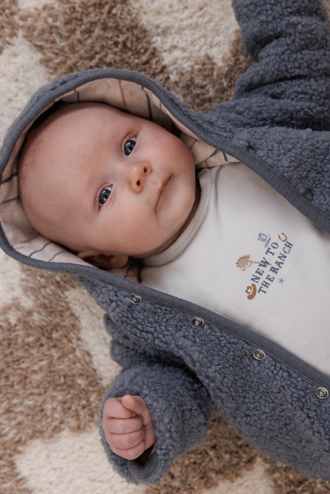 Feetje Babykleding Jasje Omkeerbaar Bouclé Howdy Blauw Feetje Babykleding Jasje Omkeerbaar Bouclé Howdy Blauw