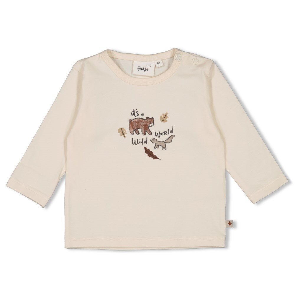 Feetje Babykleding Longsleeve Wild World Offwhite Feetje Babykleding Longsleeve Wild World Offwhite