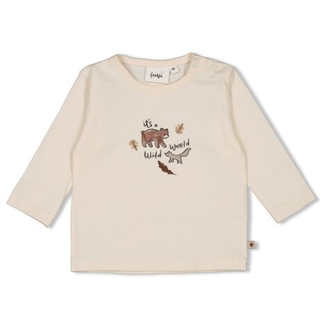 Feetje Babykleding Longsleeve Wild World Offwhite Feetje Babykleding Longsleeve Wild World Offwhite
