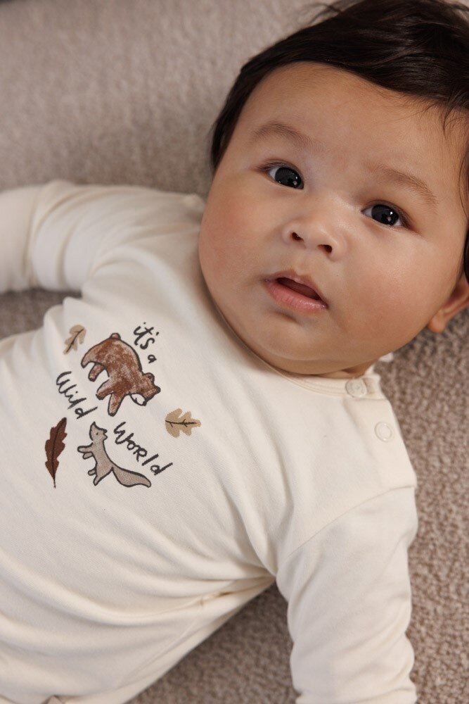 Feetje Babykleding Longsleeve Wild World Offwhite Feetje Babykleding Longsleeve Wild World Offwhite