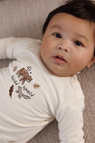 Feetje Babykleding Longsleeve Wild World Offwhite Feetje Babykleding Longsleeve Wild World Offwhite