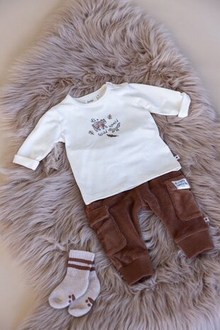 Feetje Babykleding Longsleeve Wild World Offwhite Feetje Babykleding Longsleeve Wild World Offwhite