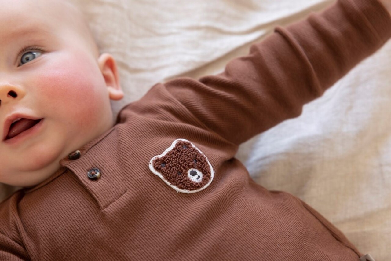 Feetje Babykleding Longsleeve Rib Wild World Bruin Feetje Babykleding Longsleeve Rib Wild World Bruin