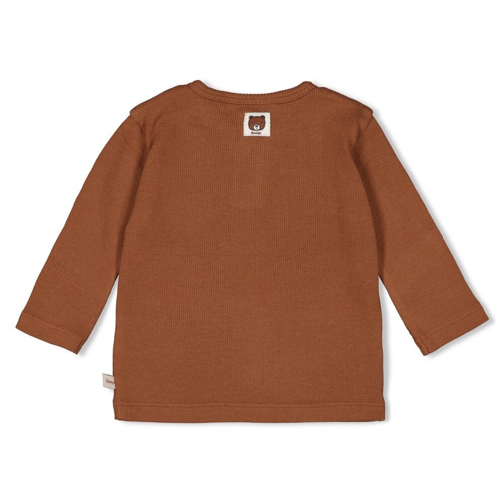 Feetje Babykleding Longsleeve Rib Wild World Bruin Feetje Babykleding Longsleeve Rib Wild World Bruin
