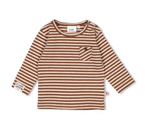 Feetje Babykleding Longsleeve Streep Wild World Bruin Feetje Babykleding Longsleeve Streep Wild World Bruin