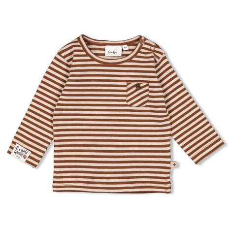Feetje Babykleding Longsleeve Streep Wild World Bruin Feetje Babykleding Longsleeve Streep Wild World Bruin