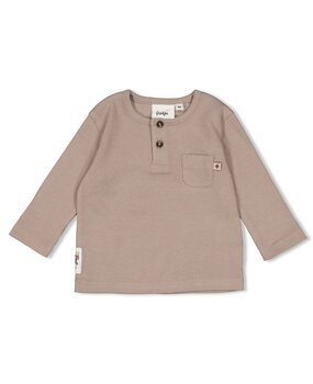 Feetje Babykleding Longsleeve Rib Wild World Grijs Feetje Babykleding Longsleeve Rib Wild World Grijs