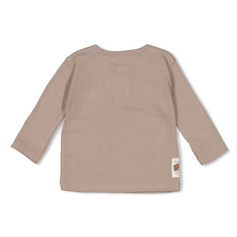 Feetje Babykleding Longsleeve Rib Wild World Grijs Feetje Babykleding Longsleeve Rib Wild World Grijs