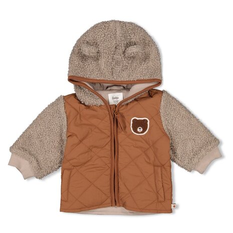 Feetje Babykleding Jasje Bouclé Wild World Bruin Feetje Babykleding Jasje Bouclé Wild World Bruin