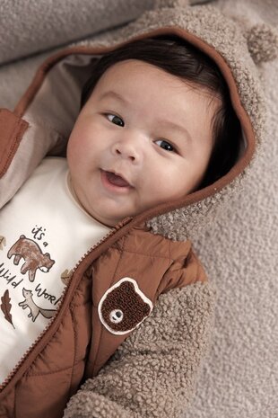 Feetje Babykleding Jasje Bouclé Wild World Bruin Feetje Babykleding Jasje Bouclé Wild World Bruin