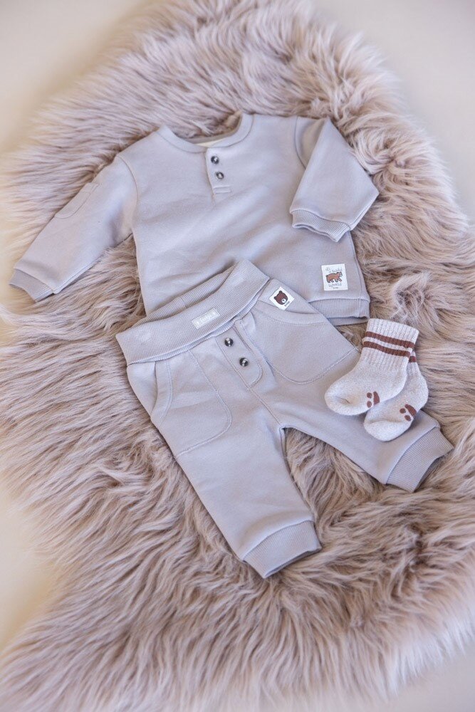 Feetje Babykleding Broek Wild World Grijs Feetje Babykleding Broek Wild World Grijs