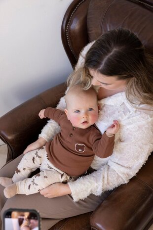 Feetje Babykleding Broek Wild World Taupe Melange Feetje Babykleding Broek Wild World Taupe Melange