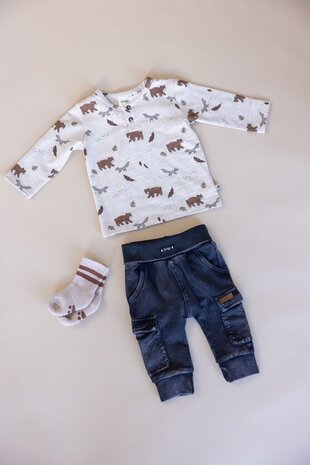 Feetje Babykleding Sokken Wild World Taupe Melange Feetje Babykleding Sokken Wild World Taupe Melange