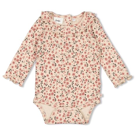 Feetje Babykleding Romper Rib Woodland Bloom Offwhite Feetje Babykleding Romper Rib Woodland Bloom Offwhite