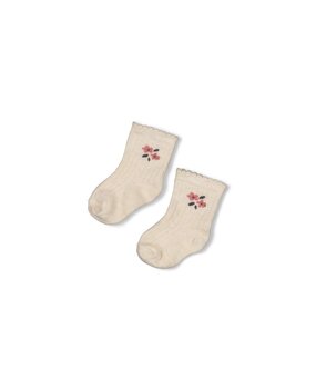 Feetje Babykleding Sokken Woodland Bloom Offwhite Melange