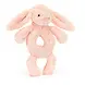 Jellycat Bashful Bunny Ring Rattle Blush Jellycat Bashful Bunny Ring Rattle Blush