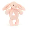 Jellycat Bashful Bunny Ring Rattle Blush Jellycat Bashful Bunny Ring Rattle Blush