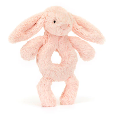 Bashful Bunny Ring Rattle Blush afbeelding