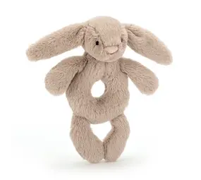 Jellycat Bashful Bunny Ring Rattle Beige