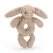 Jellycat Bashful Bunny Ring Rattle Beige Jellycat Bashful Bunny Ring Rattle Beige