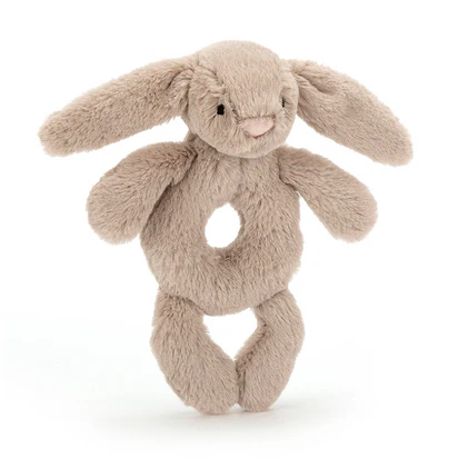 Bashful Bunny Ring Rattle Beige afbeelding