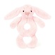 Jellycat Bashful Bunny Ring Rattle Pink Jellycat Bashful Bunny Ring Rattle Pink