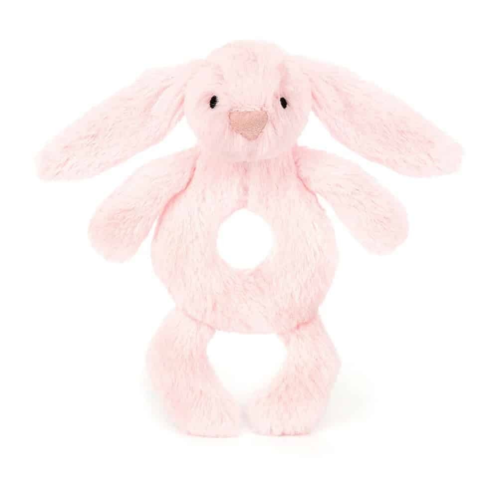Bashful Bunny Ring Rattle Pink afbeelding